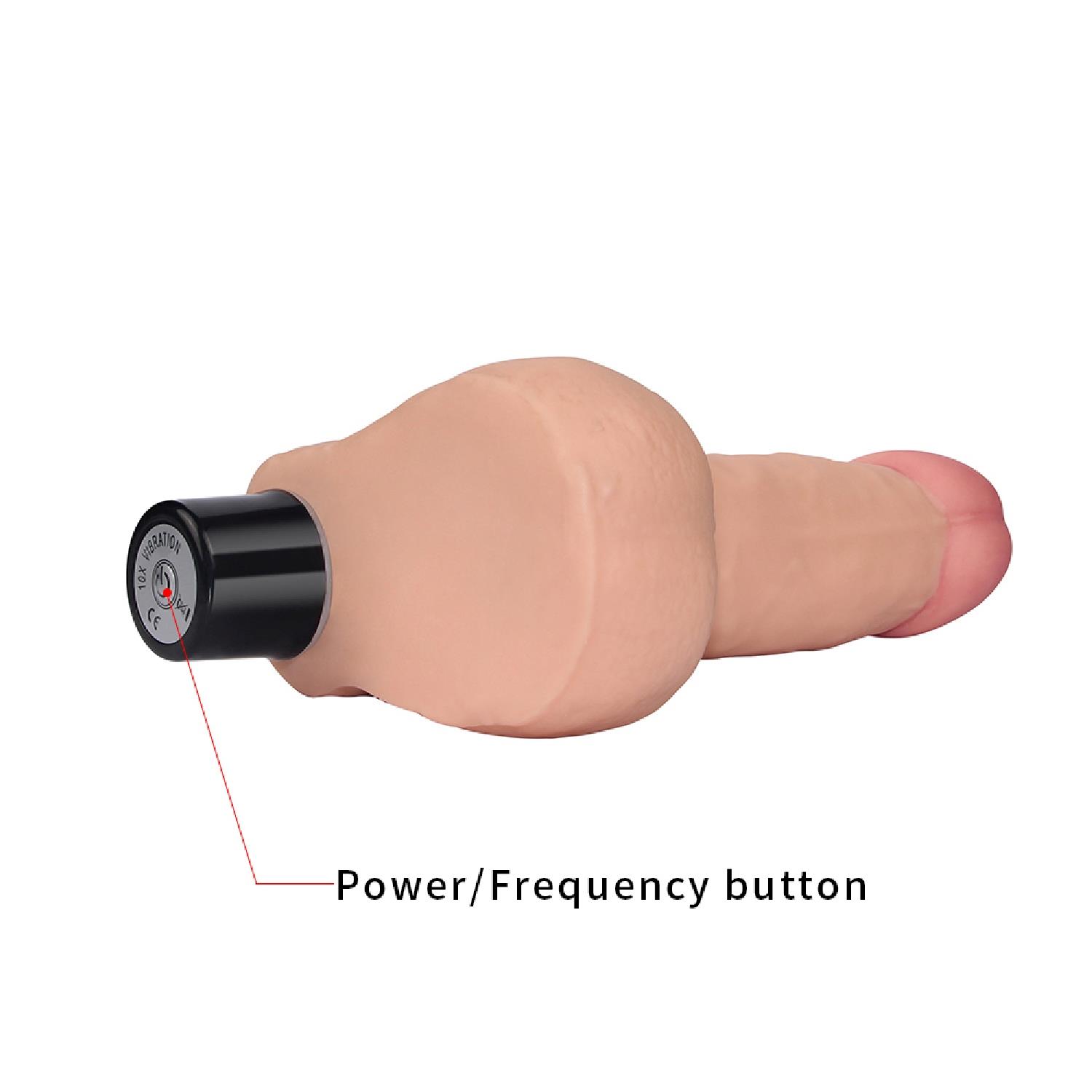 8" real softee vibrating dildo